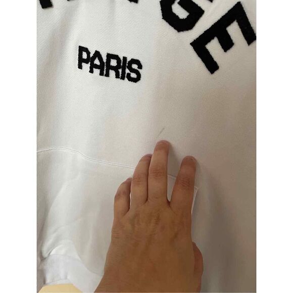 PRSTGE Paris Mens Patche Hoodie (White) Size L NWT - Picture 5 of 8